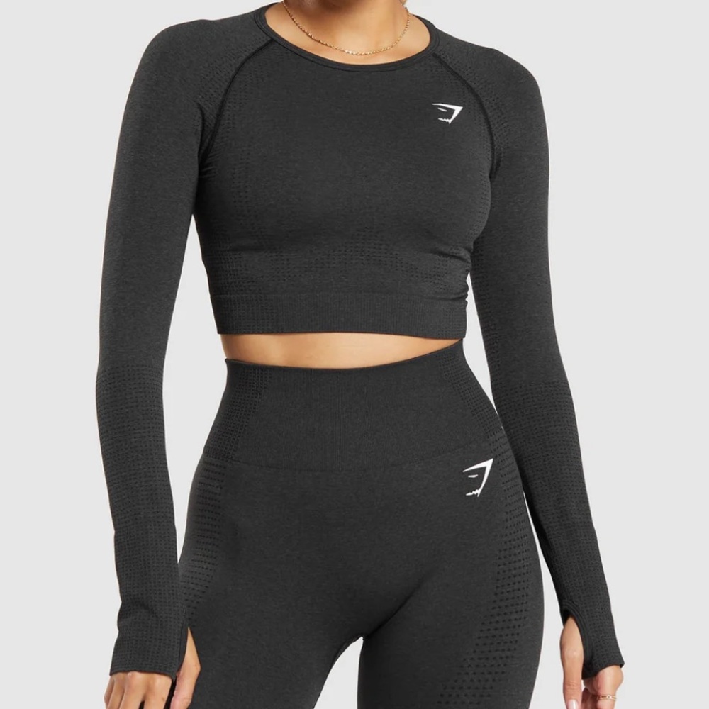 VITAL SEAMLESS 2.0 LONG SLEEVE CROP TOP